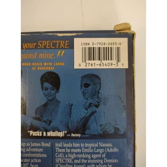 Thunderball The James Bond 007 Collection VHS Tape - Picture 7 of 10